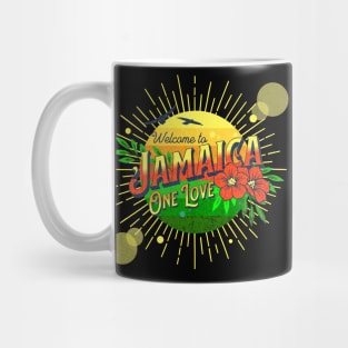 Jamaica One Love Summer Vacation Mug